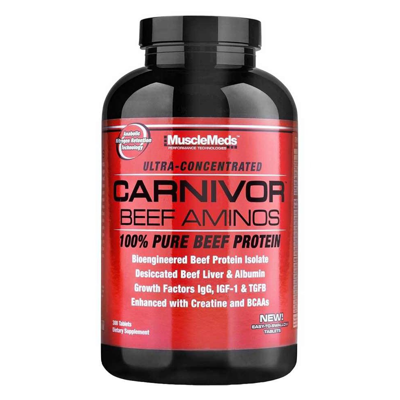 MUSCLE MEDS CARNIVOR BEEF AMINOS 300 CT